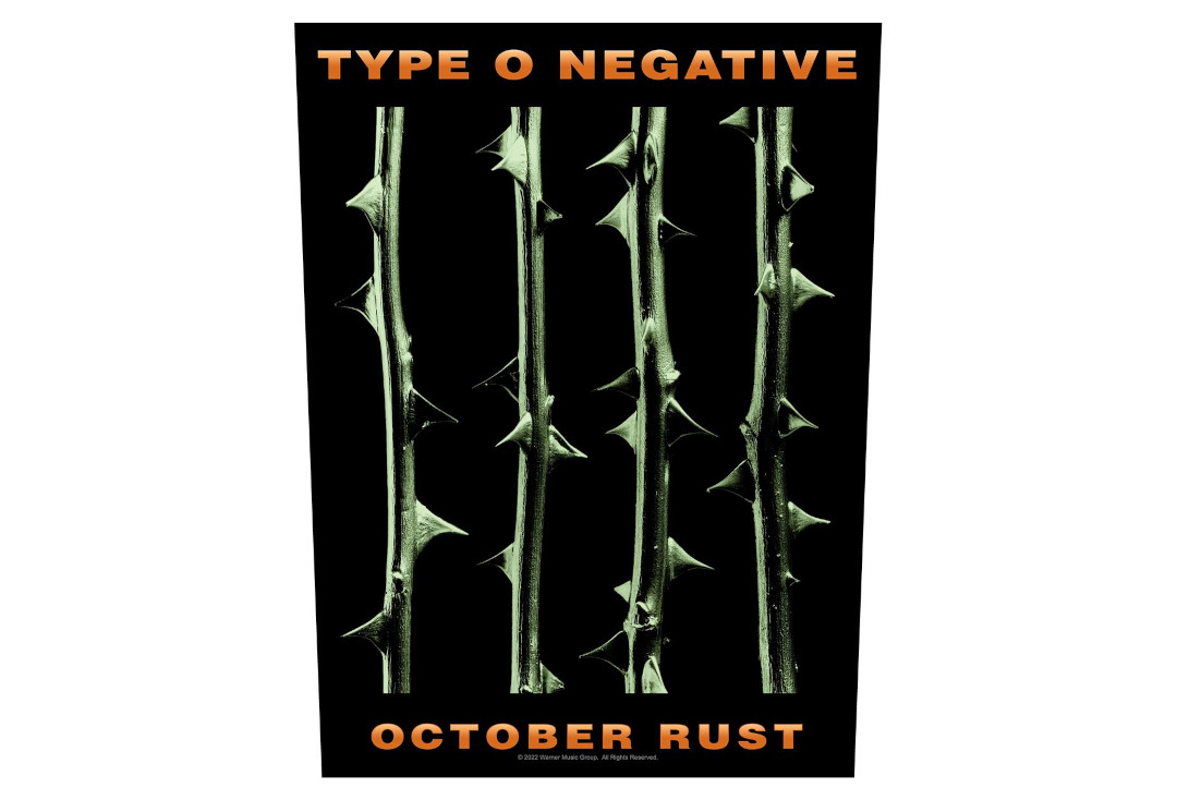 Official Band Merch | Type O Negative - October Rust Printed Back Patch