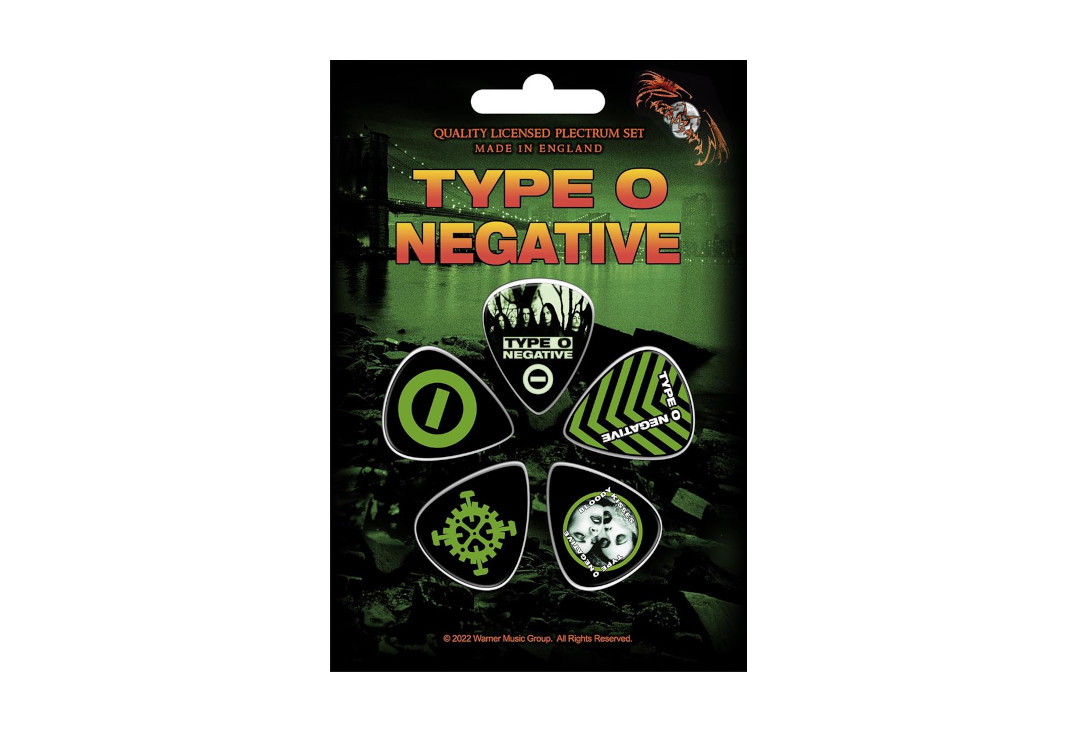 Official Band Merch | Type O Negative - World Coming Down Official Plectrum Pack
