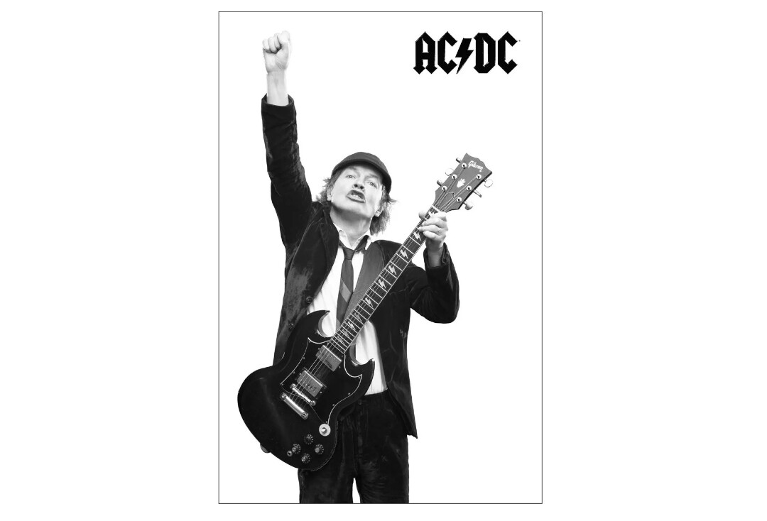 Official Band Merch | AC/DC - Angus Printed Textile Poster