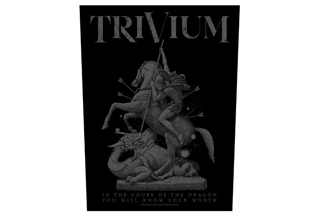 Official Band Merch | Trivium - In The Court Of The Dragon Printed Back Patch