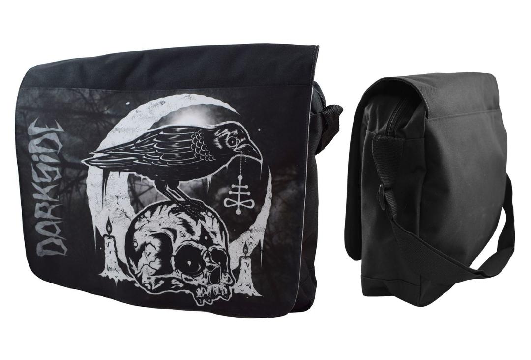 Darkside | Skull Crow Messenger Bag - Front & Side View