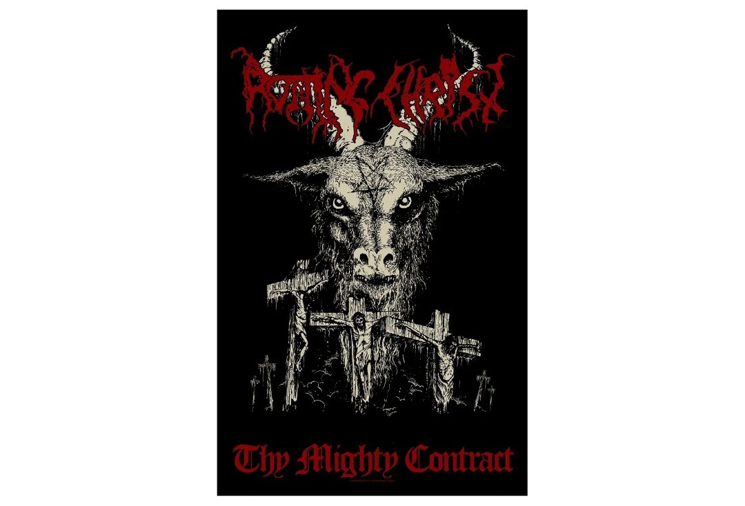 Official Band Merch | Rotting Christ - Thy Mighty Contract Printed Textile Poster