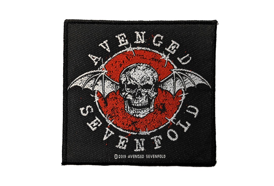 Official Band Merch | Avenged Sevenfold - Distressed Skull Woven Patch
