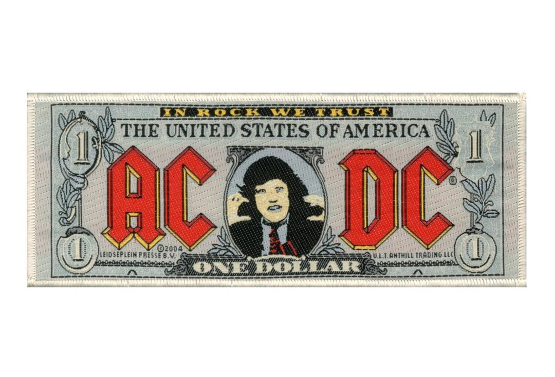AC/DC | Bank Note Woven Super Strip Patch