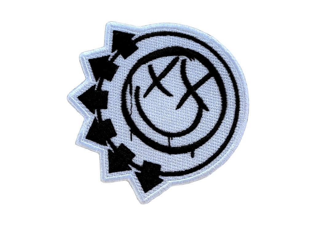 Blink 182 - Black & White Six Arrows Iron On Embroidered Patch