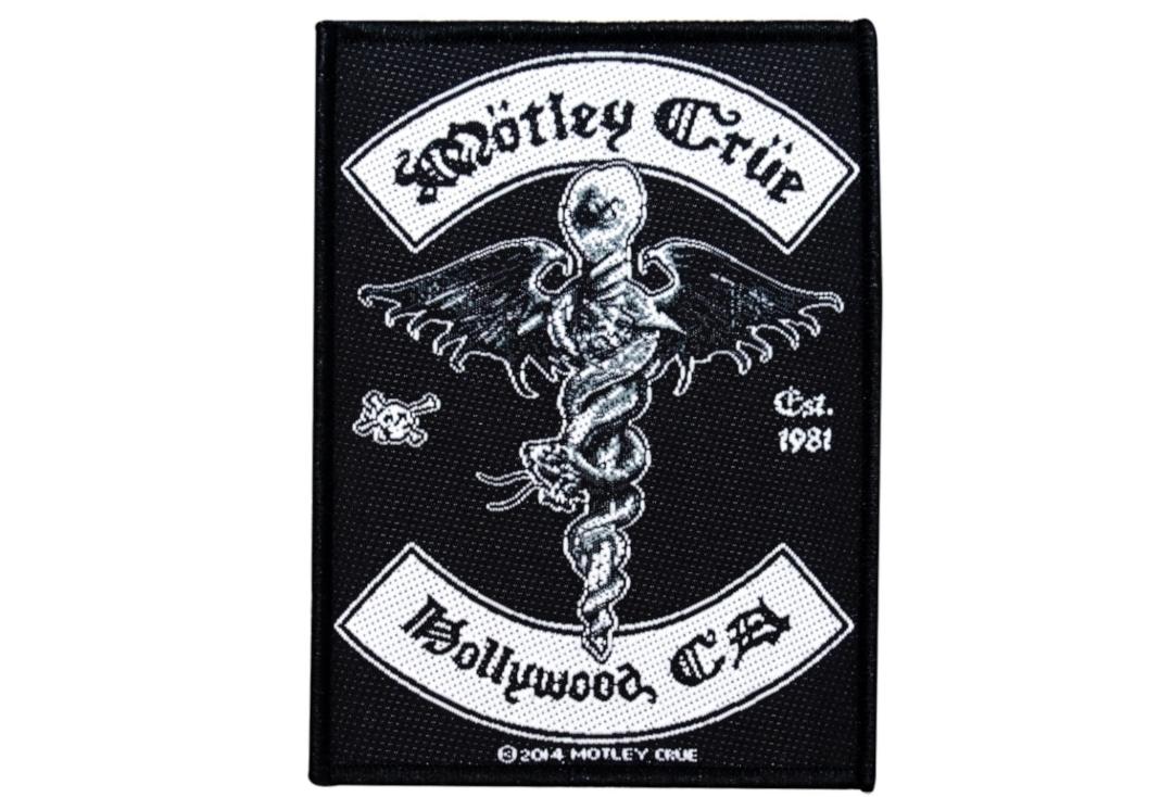 Official Band Merch | Motley Crue - Hollywood CA Woven Patch