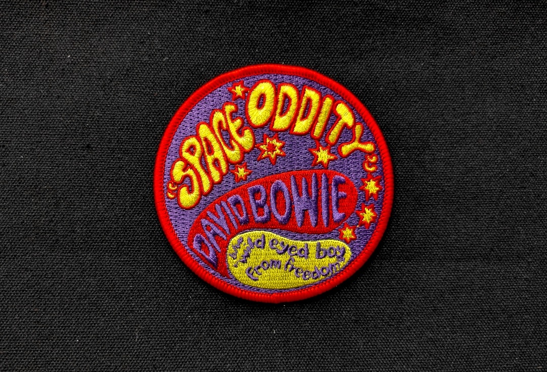David Bowie - Space Oddity Iron On Embroidered Patch
