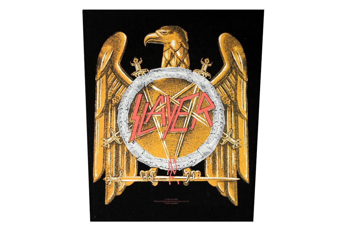 Official Band Merch | Slayer - Golden Eagle Printed Back Patch