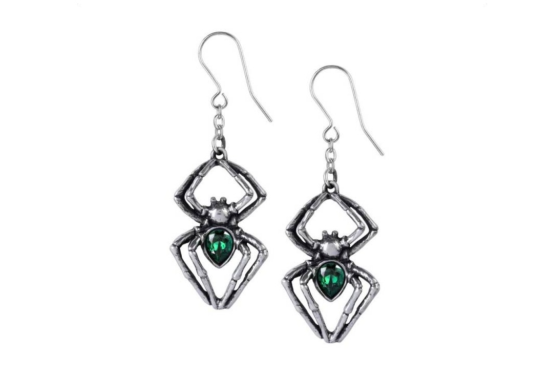 Emerald Venom Alchemy Gothic Earrings