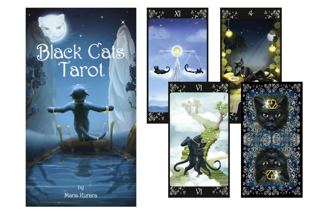 Lo Scarabeo | Black Cats Tarot Cards