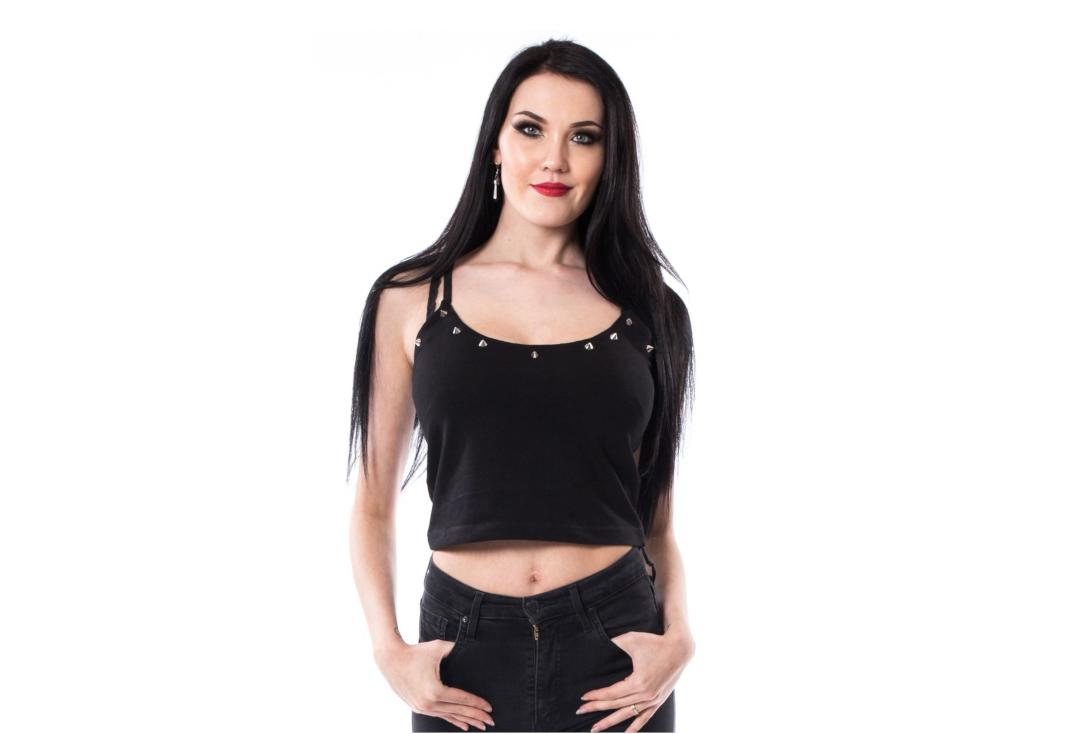 Heartless | Freya Studded Strappy Top - Front