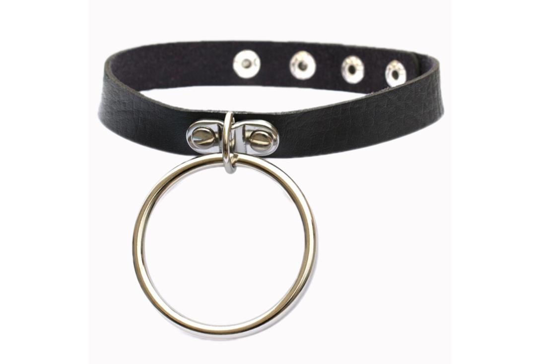 Banned Apparel | Luna Black O-Ring Collar - Plain