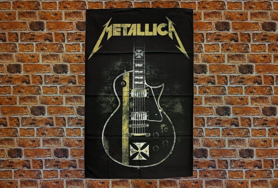 Metallica - Hetfield Guitar Printed Textile Poster