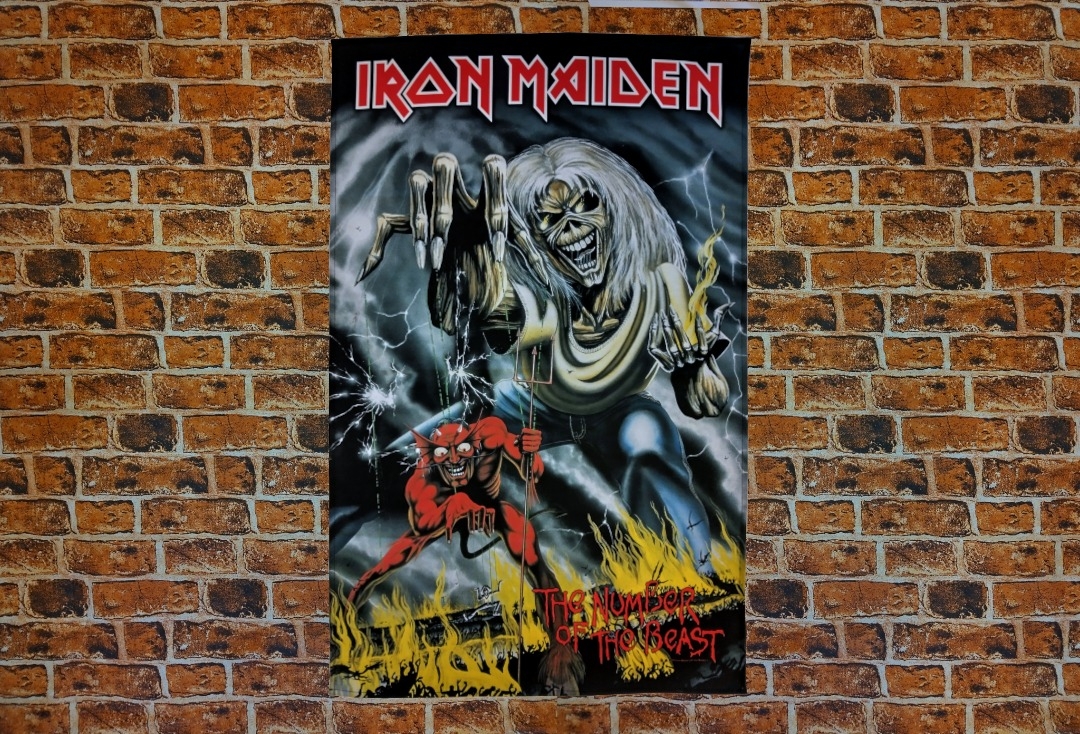 Iron Maiden - Number Of The Beast Printed Textile Poster