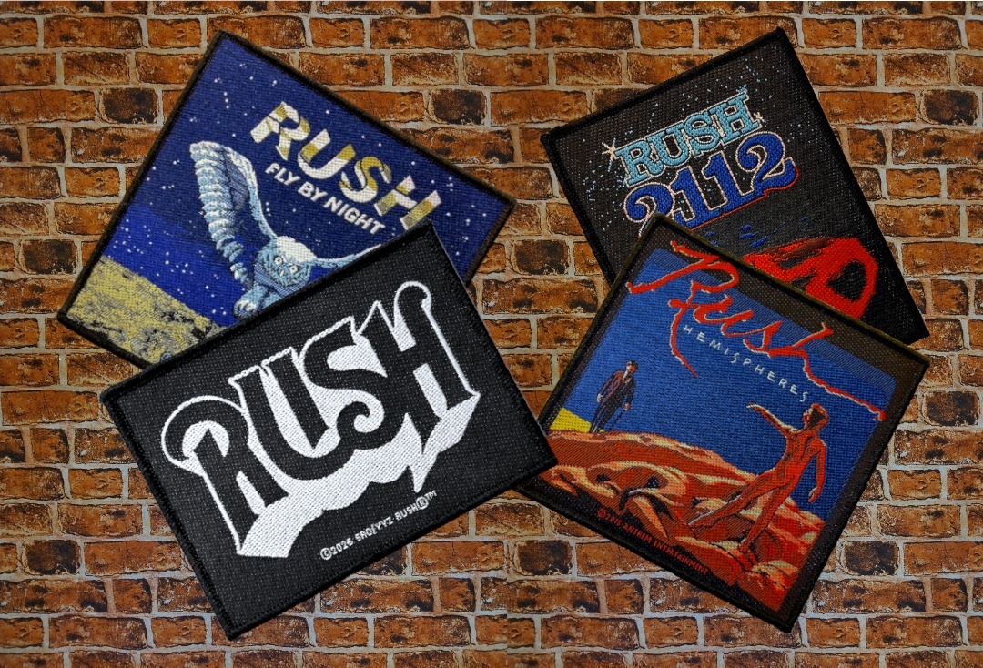 Rush - Bundle Of 4 Official Sew On Woven Patches - Bundle