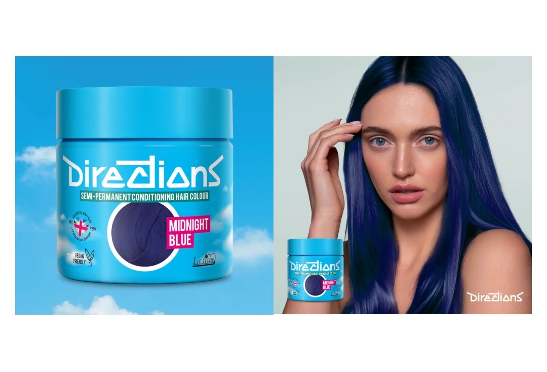 Midnight Blue Directions Semi-Permanent Hair Colour