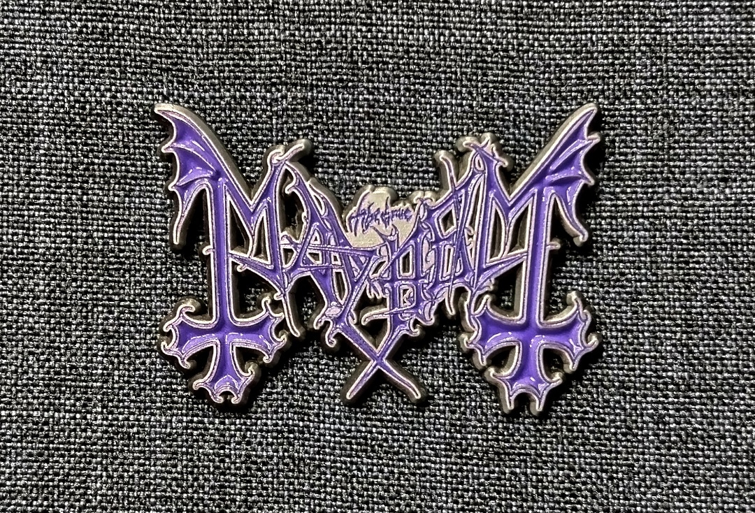 Mayhem - Purple Logo Official Metal Pin Badge