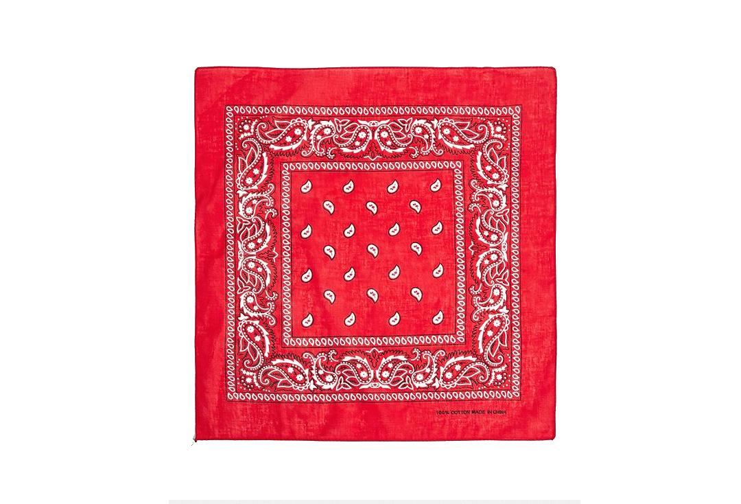 Void Clothing | Bright Red Paisley Cotton Bandana