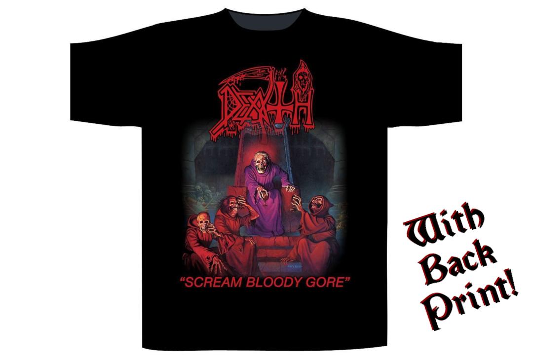 Official Band Merch | Death - Scream Bloody Gore Men's Short Sleeve T-Shirt - Front