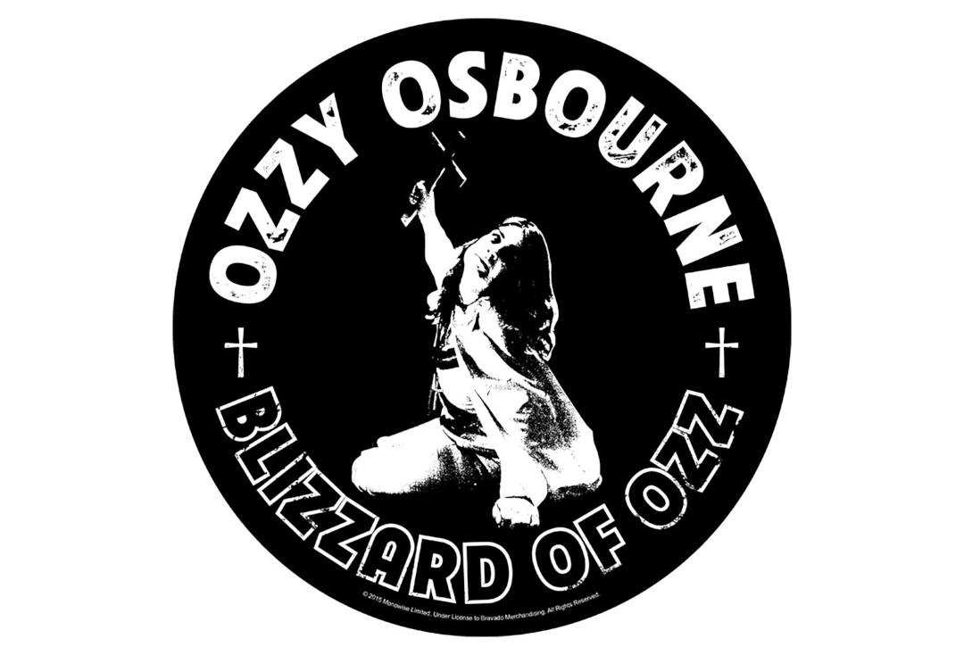 Official Band Merch | Ozzy Osbourne - Blizzard Of Ozz Printed Back Patch