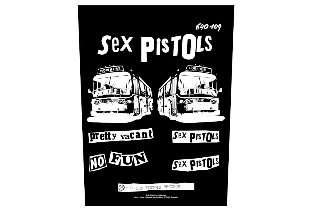 Official Band Merch | Sex Pistols - Pretty Vacant Printed Back Patch
