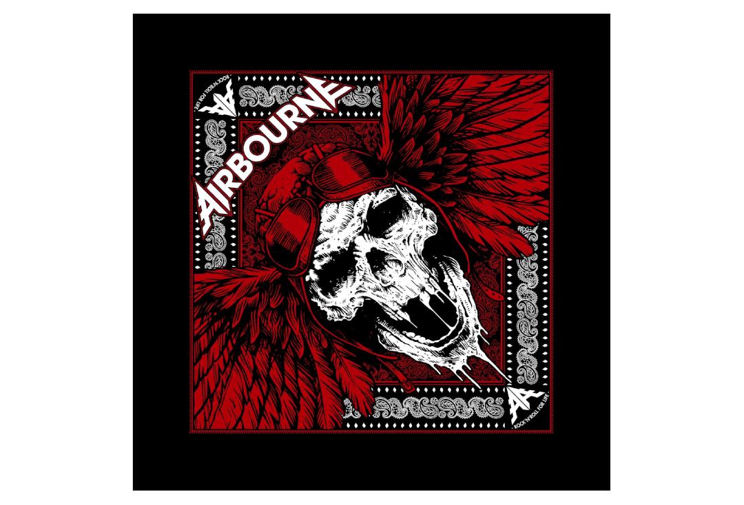 Official Band Merch | Airbourne - Red Skull Official Bandana