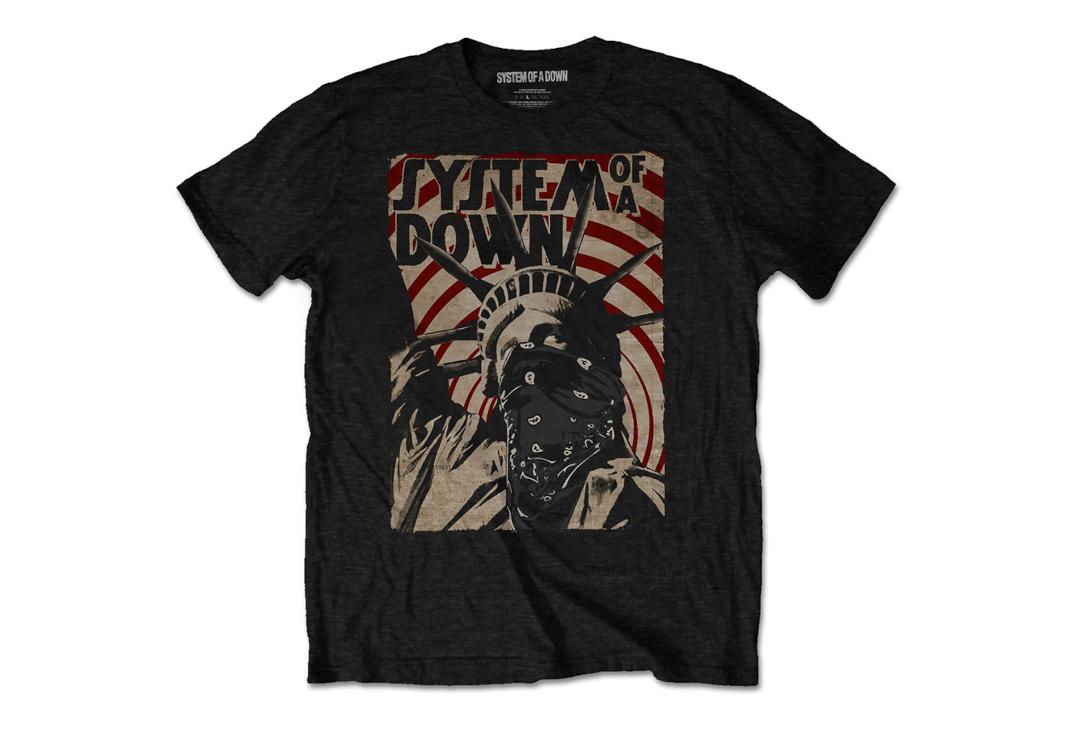 Official Band Merch | System Of A Down - Liberty Bandit Men's Official Short Sleeve T-Shirt