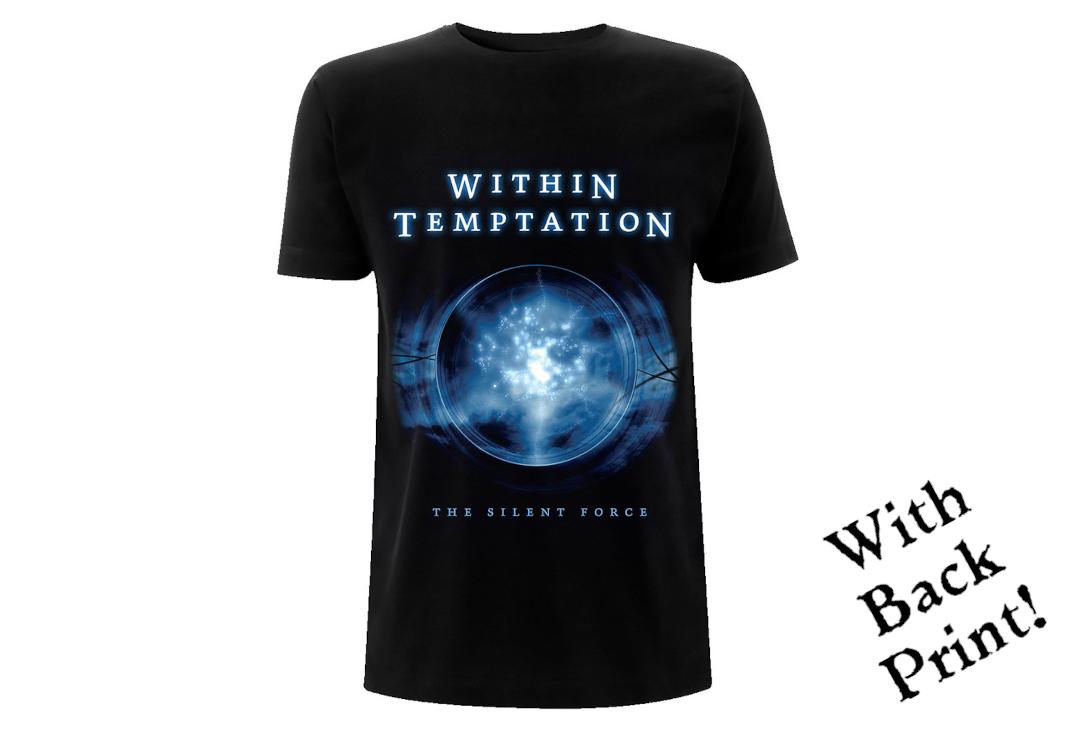 Official Band Merch | Within Temptation - The Silent Force Tracks Men's Official Short Sleeve T-Shirt - Front