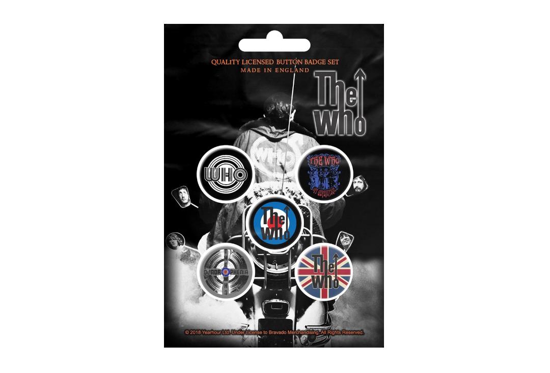 Official Band Merch | The Who - Quadrophenia Button Badge Pack