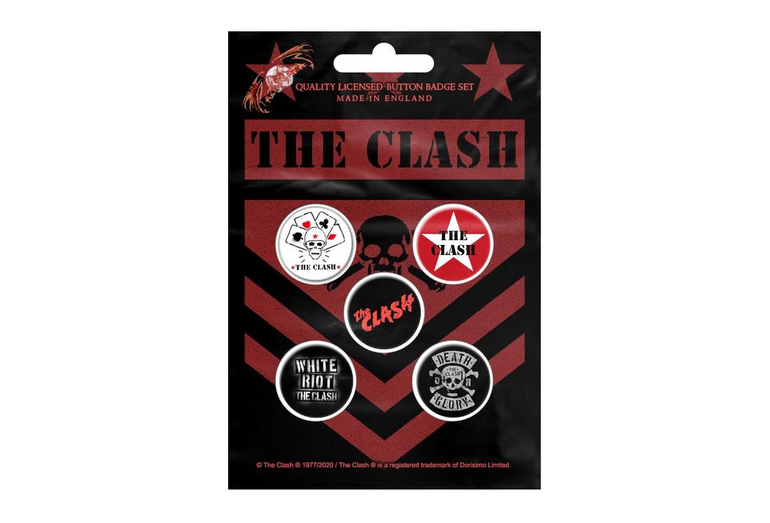 Official Band Merch | The Clash - London Calling Button Badge Pack