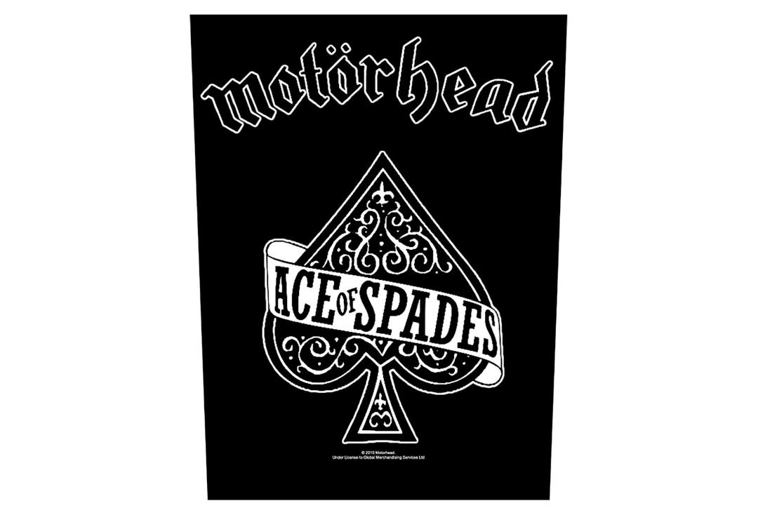 Official Band Merch | Motorhead - Ace Of Spades Card Printed Back Patch