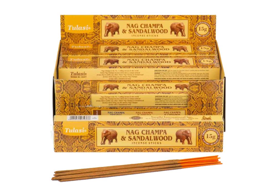 Tulasi | Sandalwood & Nag Champa Incense Sticks