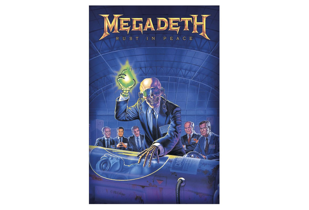 Official Band Merch | Megadeth - Rust In Peace Printed Textile Poster