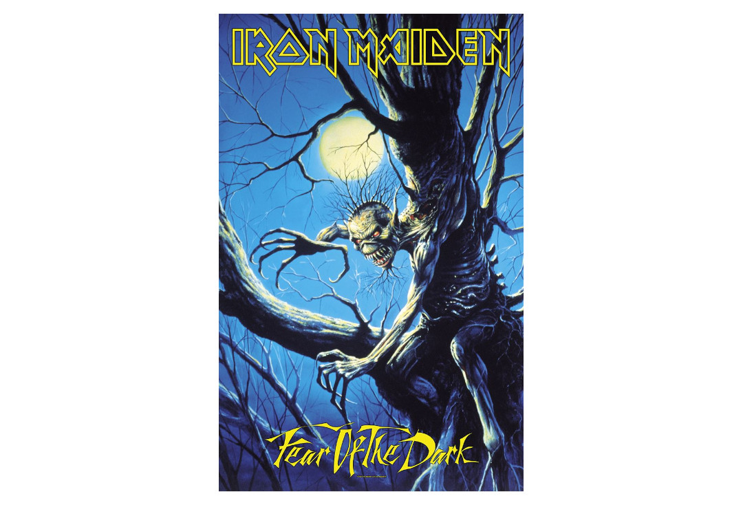 Official Band Merch | Iron Maiden - Fear Of The Dark Printed Textile Poster