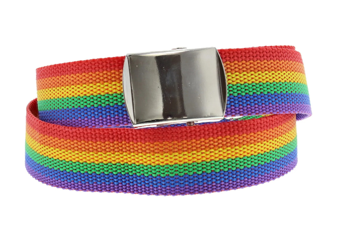 Void Clothing | Rainbow Pride Webbing Belt