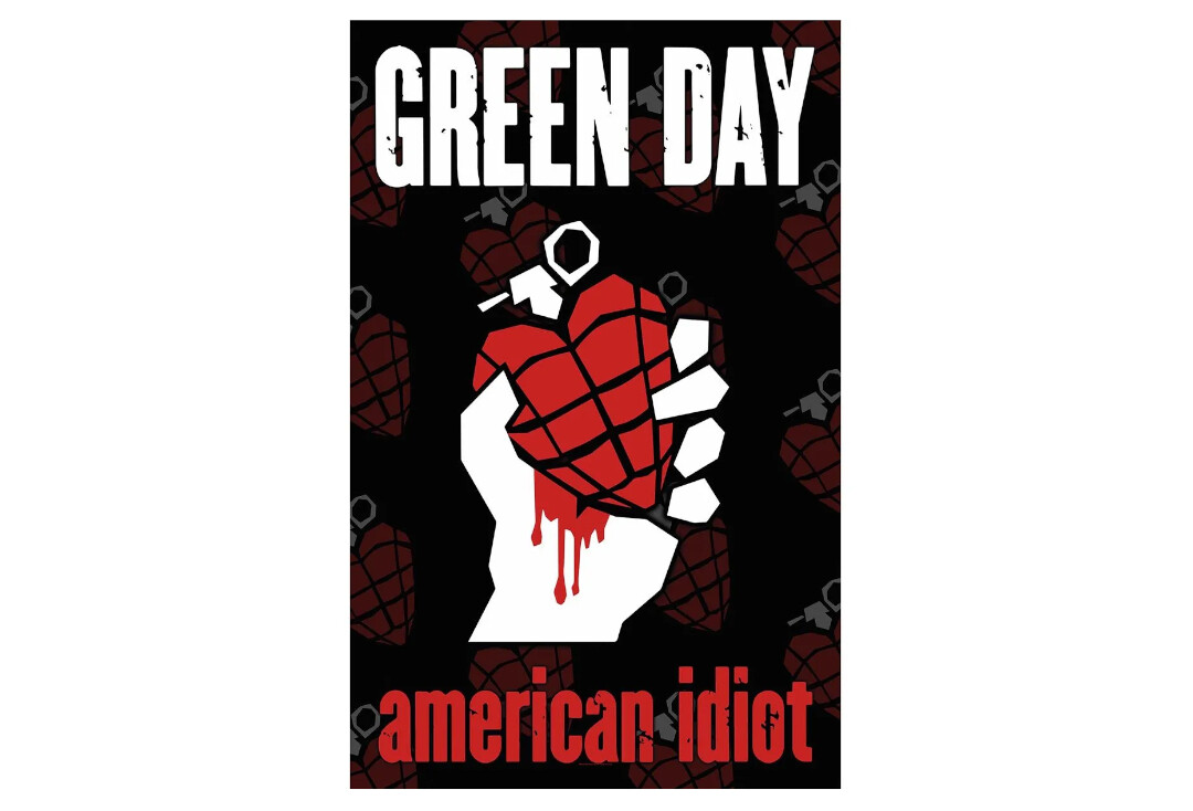 Official Band Merch | Green Day - American Idiot Printed Textile Poster