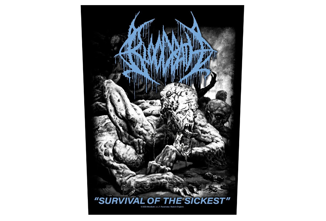 Official Band Merch | Bloodbath - Survival Of The Sickest Printed Back Patch