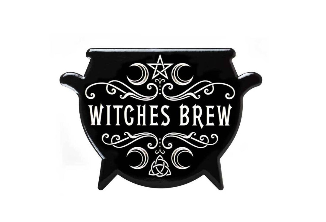 Alchemy Gothic | Witches Brew Shaped Ceramic Coaster