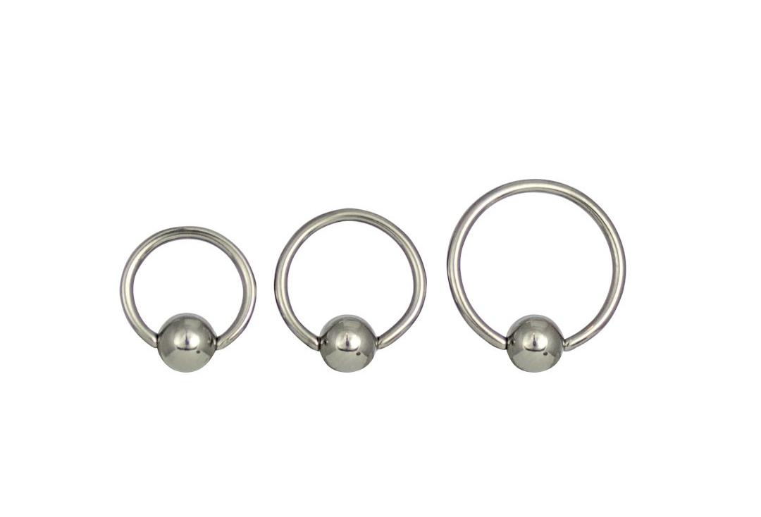 Body Jewellery | Surgical Steel Ball Closure Ring 1mm to 1.6mm