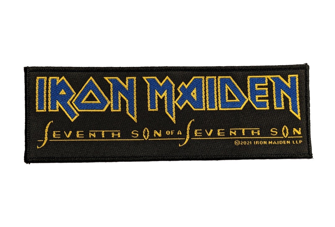 Official Band Merch | Iron Maiden - Seventh Son Of A Seventh Son Woven Super Strip Patch