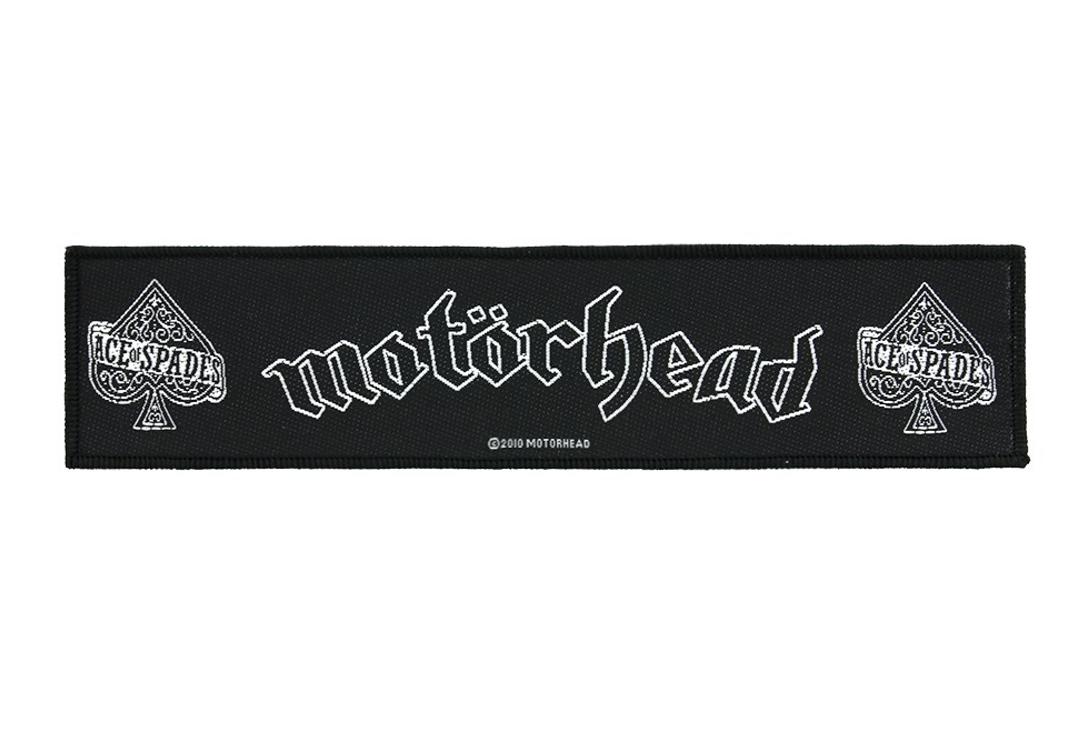 Official Band Merch | Motorhead - Ace Of Spades Woven Super Strip Patch