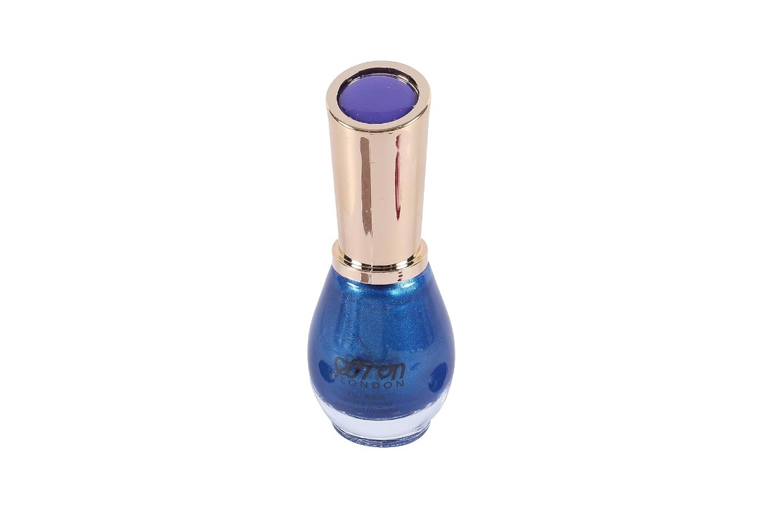 Pearly Blues Saffron Nail Polish
