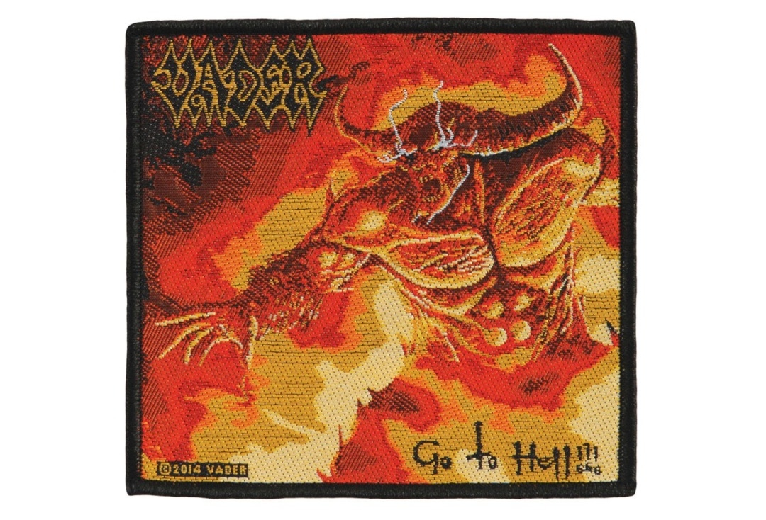 Vader - Go To Hell Sew On Woven Patch