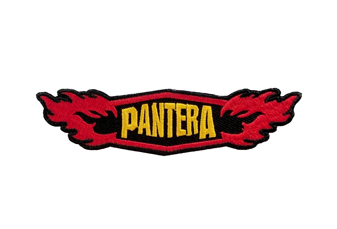 Pantera - Logo & Flames Iron On Embroidered Patch