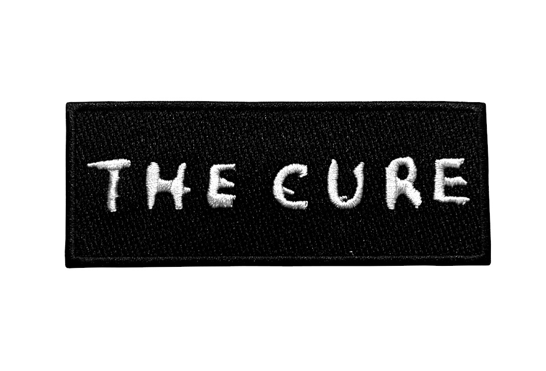 The Cure - Text White Logo Woven Patch
