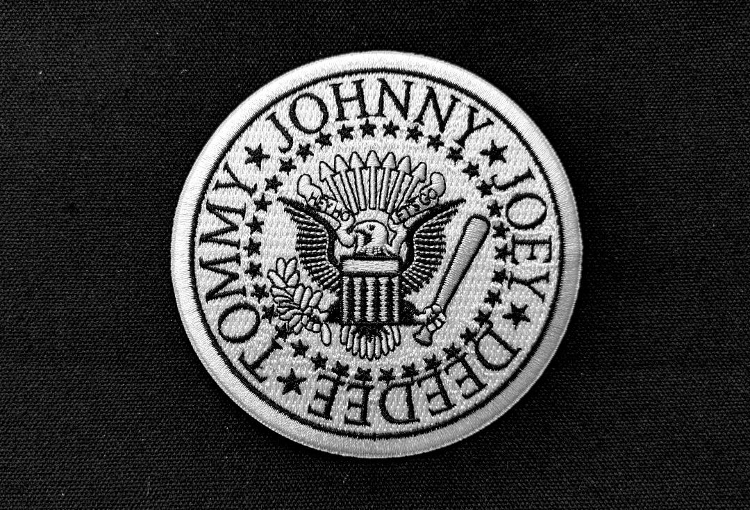 Ramones - White Presidential Seal Iron On Embroidered Patch