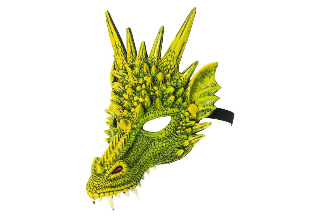Void | Green Dragon Half Face Mask - Side View
