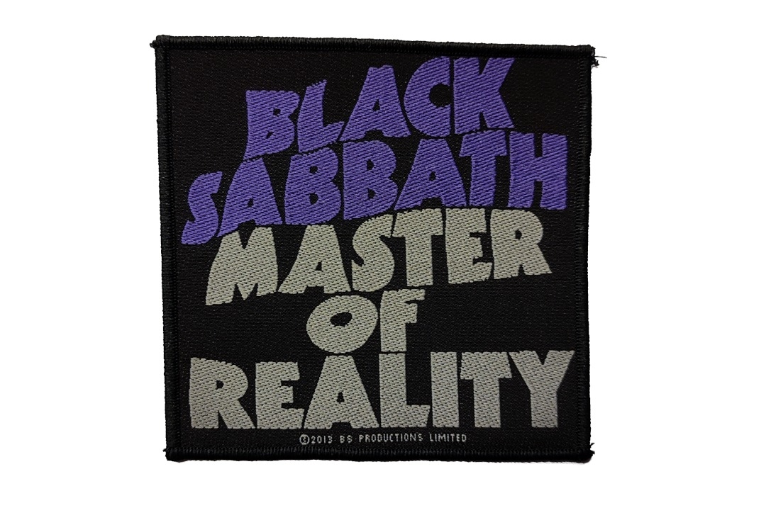 Black Sabbath - Master Of Reality Sew On Woven Patch