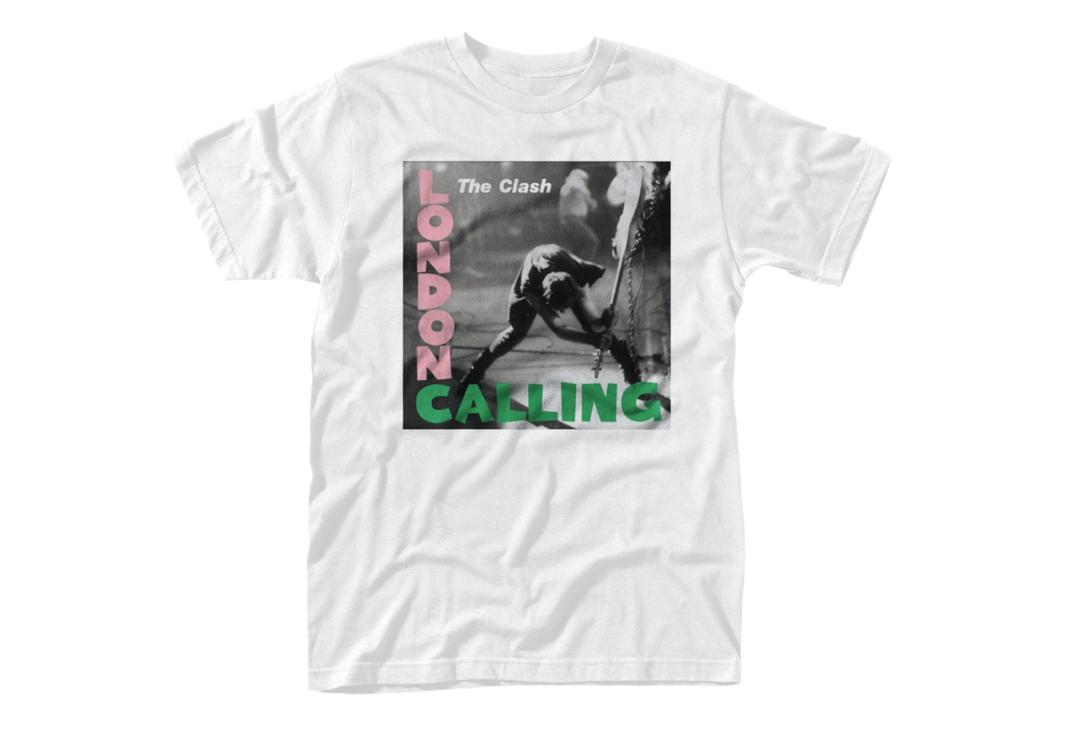 Official Band Merch | The Clash - London Calling Men's Short Sleeve T-Shirt - Front View
