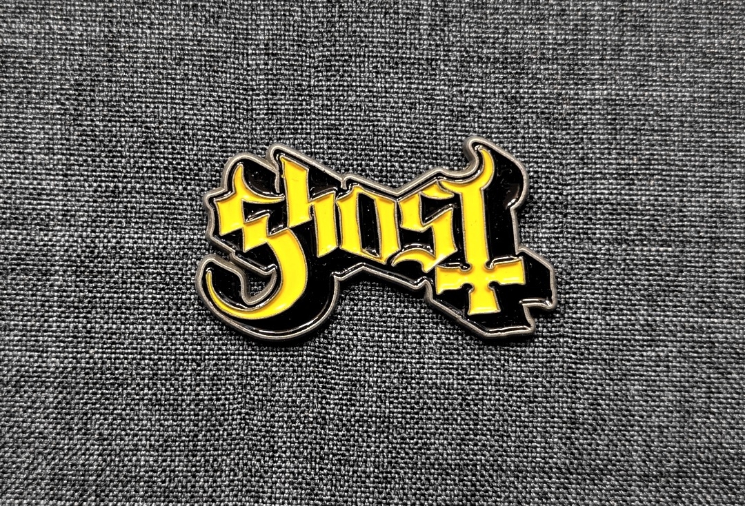 Ghost - Yellow Logo Official Metal Pin Badge
